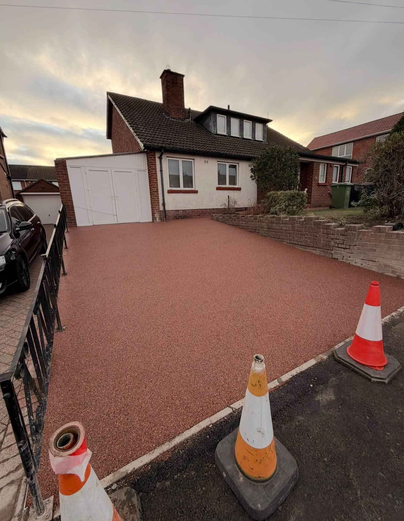 Completed driveway after renewal by GroundworX